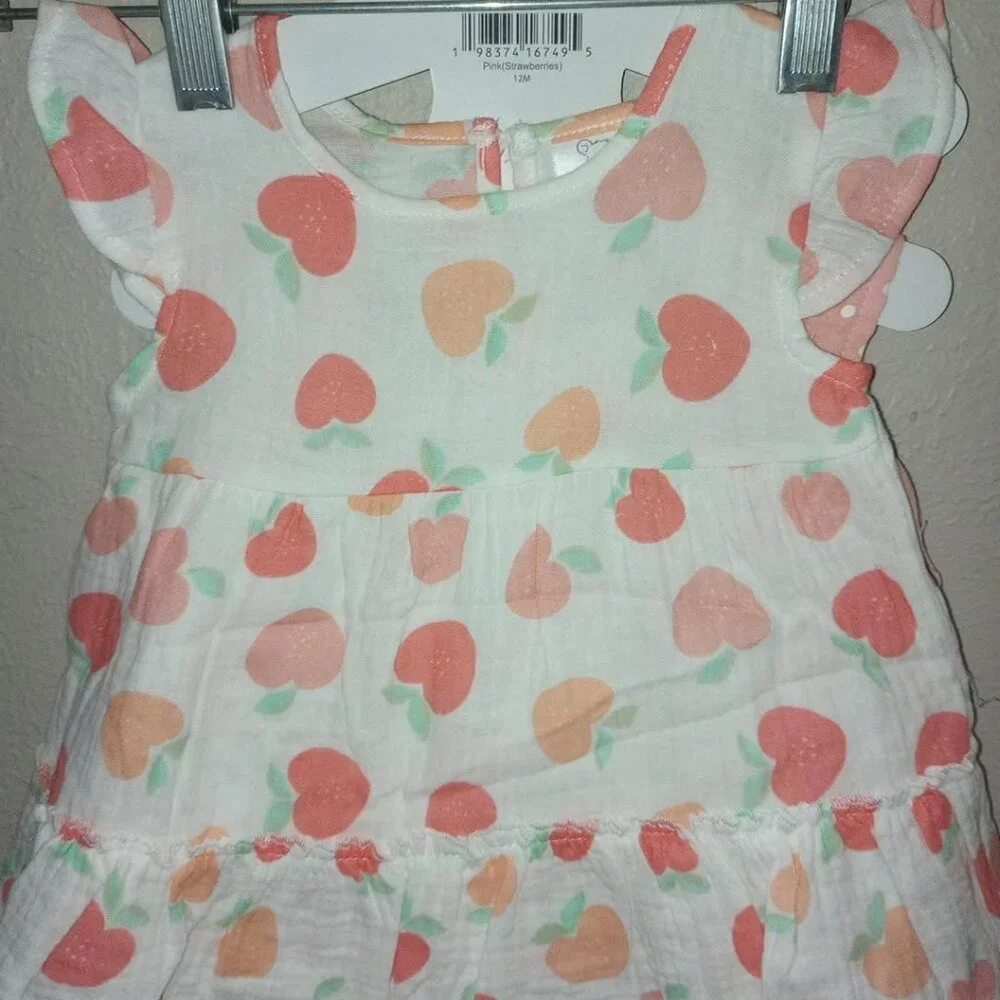 Koala Baby Girls Size 12 Months 2 Pack Dress Sundresses & Diaper Covers NWT Pink - Picture 5 of 5